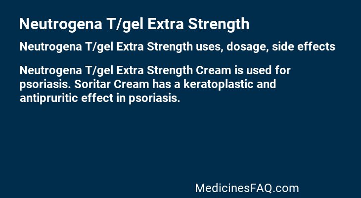 Neutrogena T/gel Extra Strength