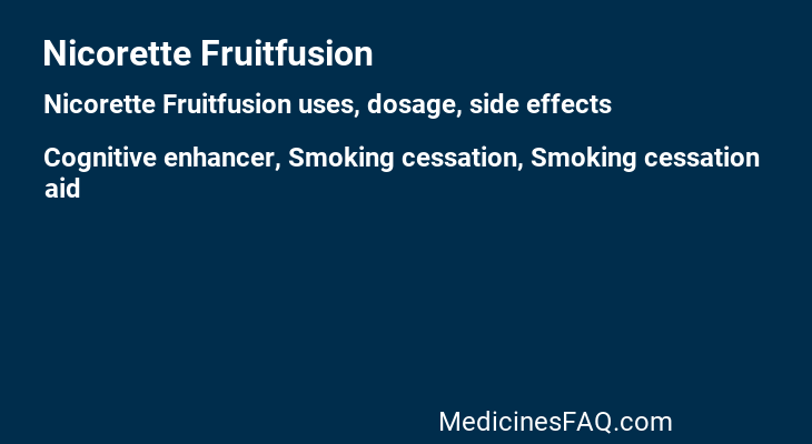 Nicorette Fruitfusion