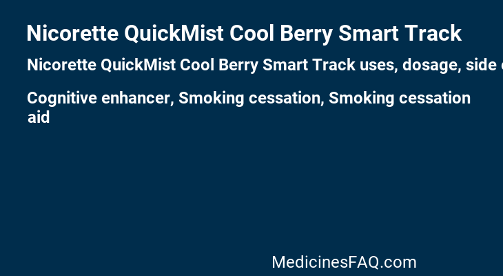 Nicorette QuickMist Cool Berry Smart Track