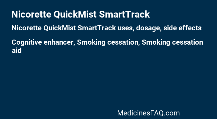 Nicorette QuickMist SmartTrack