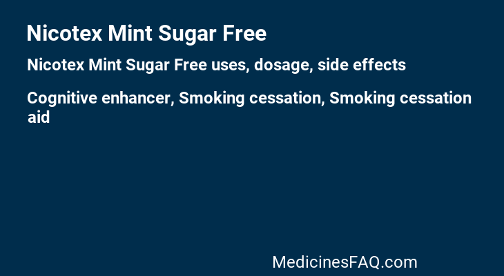 Nicotex Mint Sugar Free