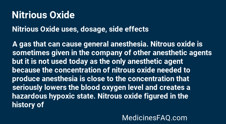 Nitrious Oxide