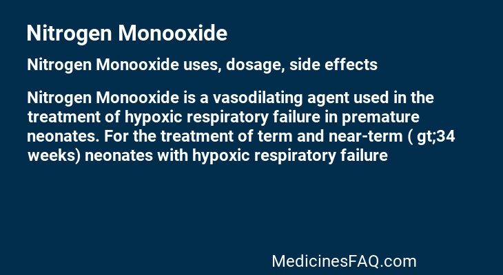 Nitrogen Monooxide