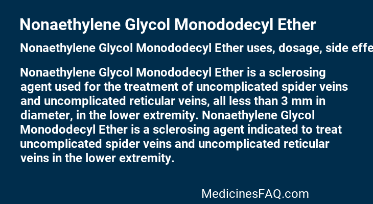 Nonaethylene Glycol Monododecyl Ether