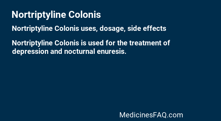 Nortriptyline Colonis