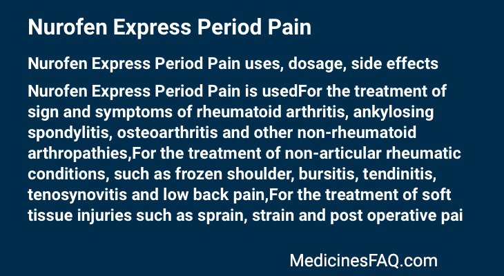 Nurofen Express Period Pain