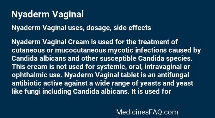Nyaderm Vaginal