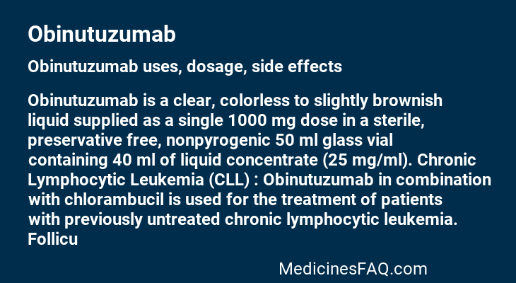 Obinutuzumab