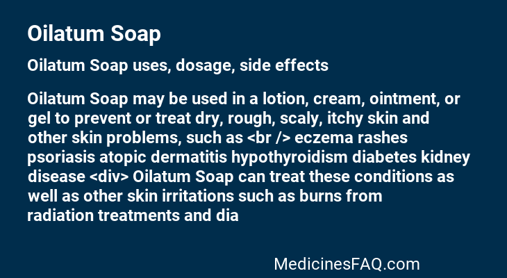 Oilatum Soap