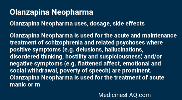 Olanzapina Neopharma