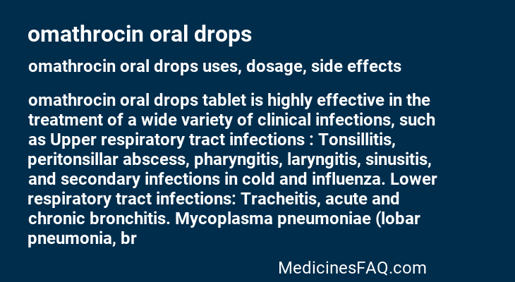 omathrocin oral drops