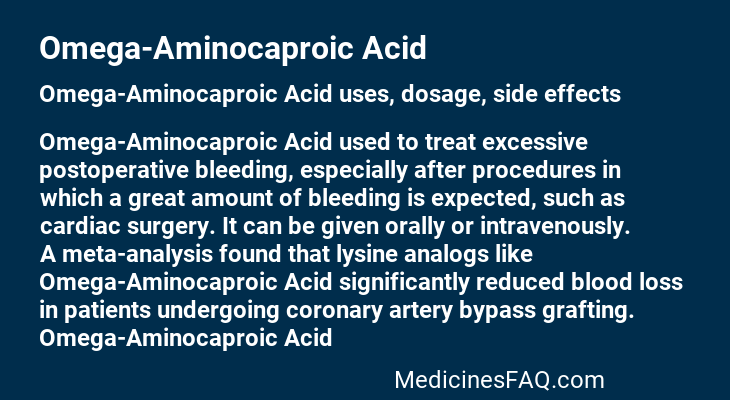 Omega-Aminocaproic Acid