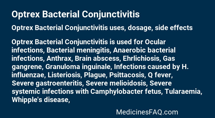 Optrex Bacterial Conjunctivitis