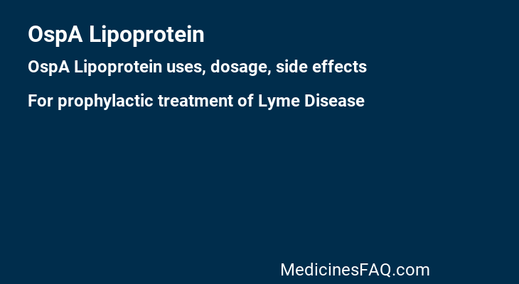 OspA Lipoprotein