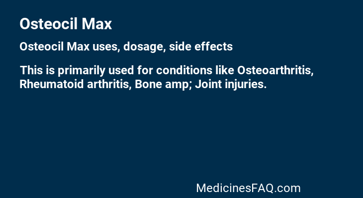 Osteocil Max