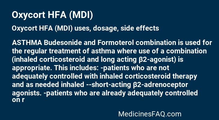Oxycort HFA (MDI)