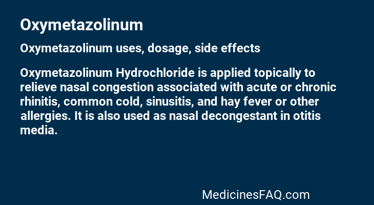 Oxymetazolinum