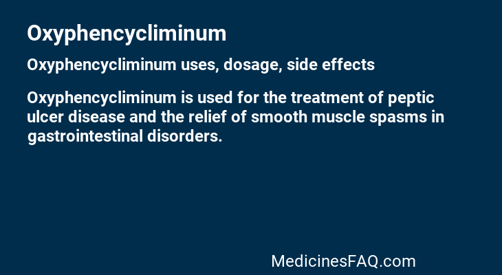Oxyphencycliminum
