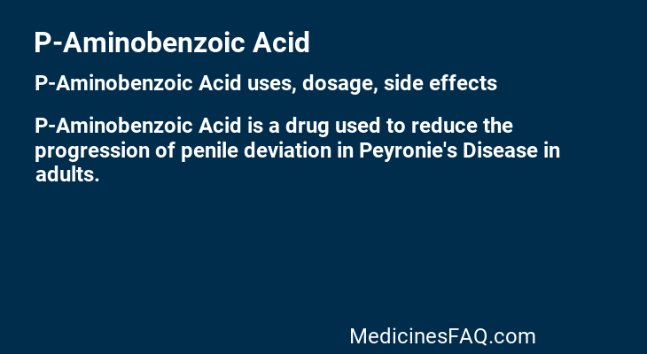 P-Aminobenzoic Acid
