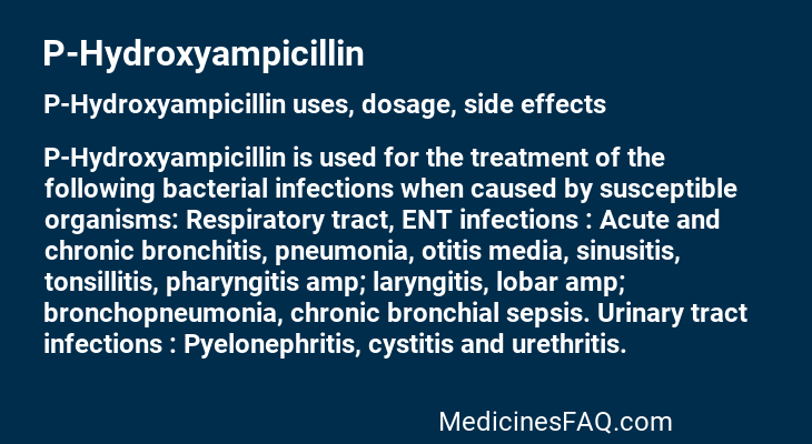 P-Hydroxyampicillin