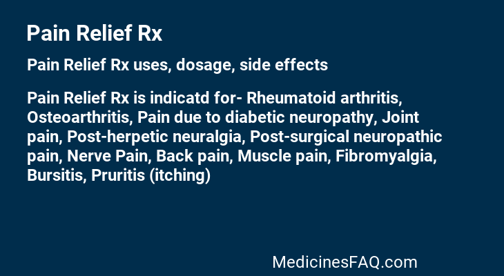 Pain Relief Rx