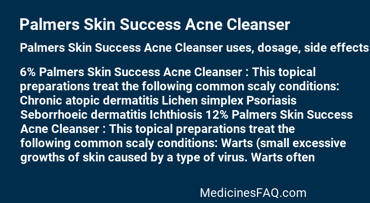 Palmers Skin Success Acne Cleanser