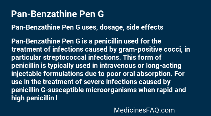 Pan-Benzathine Pen G