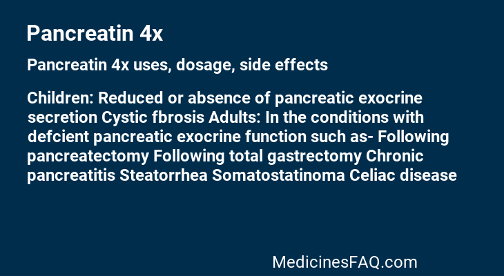 Pancreatin 4x