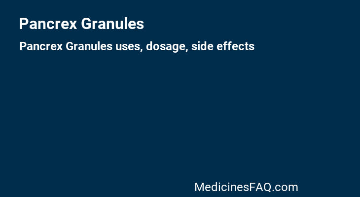 Pancrex Granules