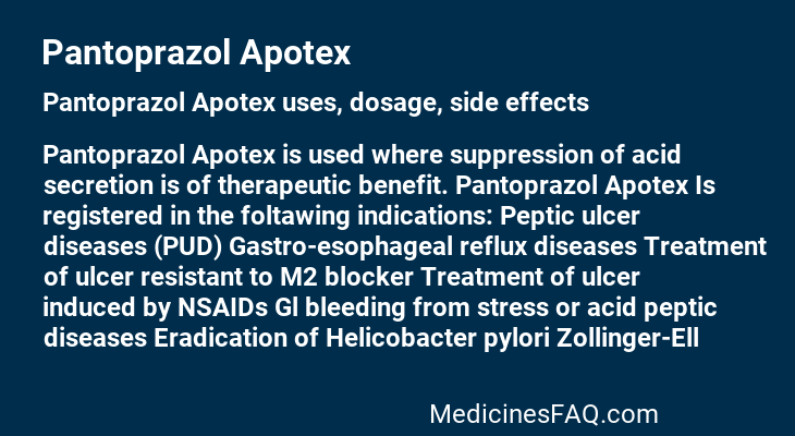 Pantoprazol Apotex
