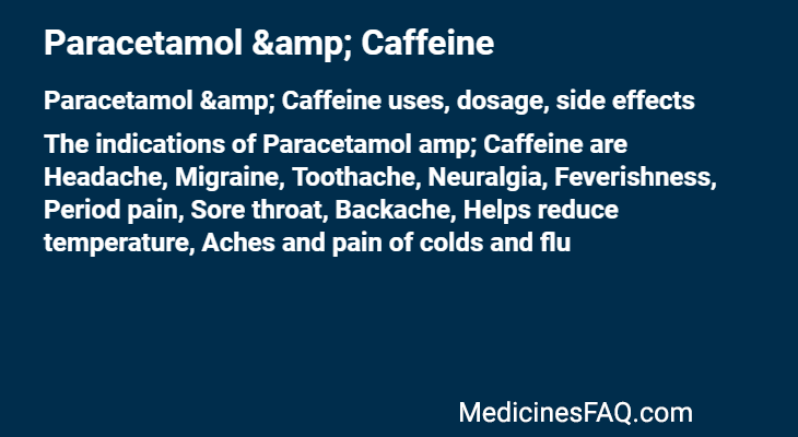 Paracetamol & Caffeine