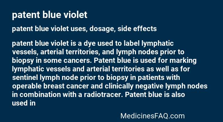 patent blue violet