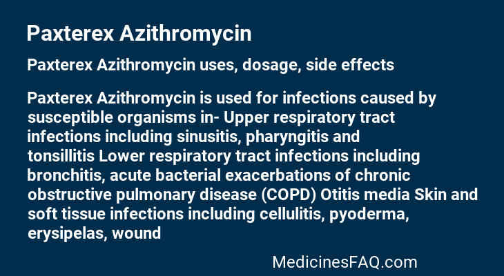Paxterex Azithromycin