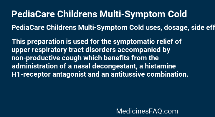 PediaCare Childrens Multi-Symptom Cold