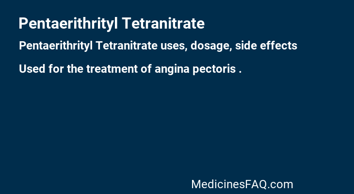 Pentaerithrityl Tetranitrate