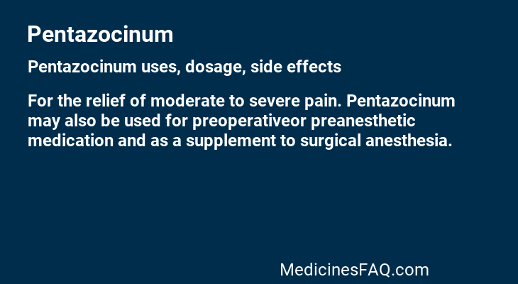 Pentazocinum