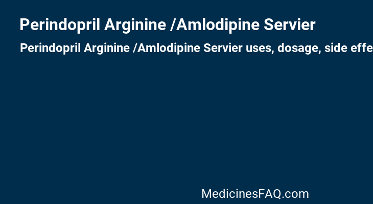 Perindopril Arginine /Amlodipine Servier