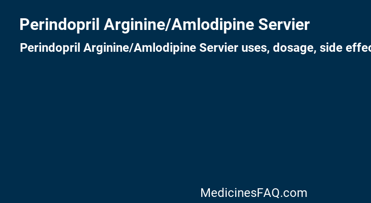 Perindopril Arginine/Amlodipine Servier
