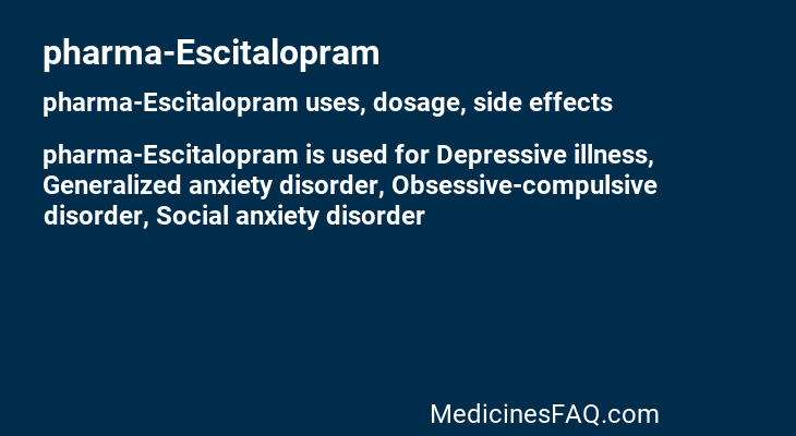 pharma-Escitalopram