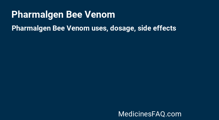 Pharmalgen Bee Venom