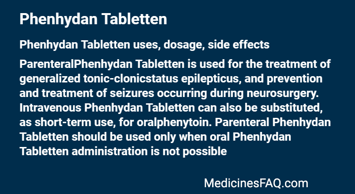 Phenhydan Tabletten