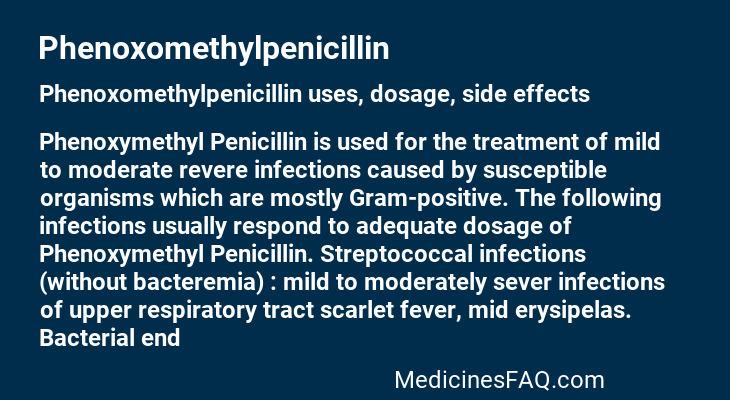 Phenoxomethylpenicillin