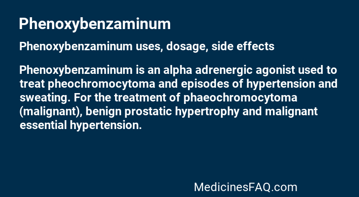 Phenoxybenzaminum