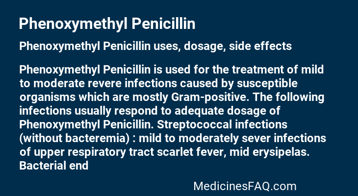 Phenoxymethyl Penicillin