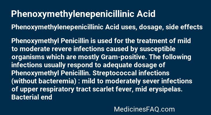 Phenoxymethylenepenicillinic Acid