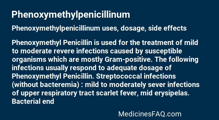 Phenoxymethylpenicillinum