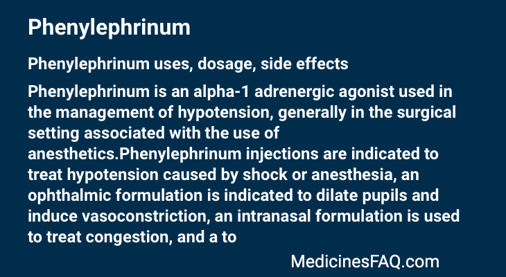 Phenylephrinum