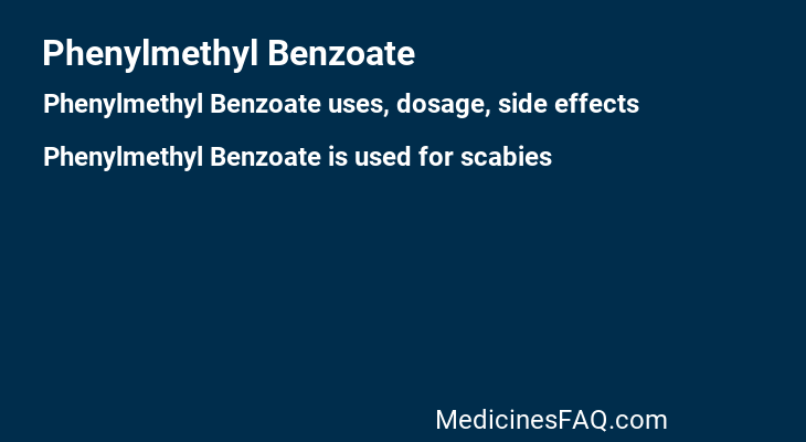 Phenylmethyl Benzoate