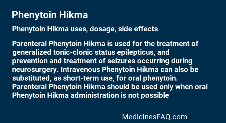 Phenytoin Hikma