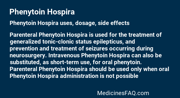 Phenytoin Hospira